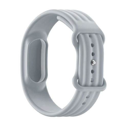 Silicone Strap 'Classic', grey, without a watch, 3/4 front view