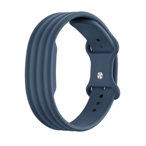 Silicone Strap 'Classic', grey-blue, without a watch, 3/4 front view