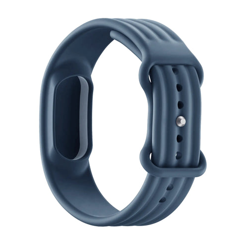 Silicone Strap 'Classic', grey-blue, without a watch, 3/4 front view