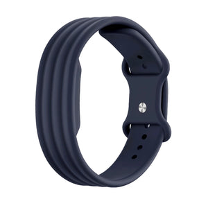Silicone Strap 'Classic', midnight blue, without a watch, 3/4 front view