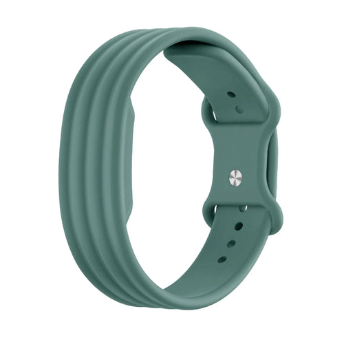 Silicone Strap 'Classic', viridian, without a watch, 3/4 front view