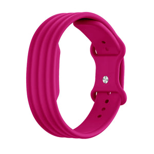 Silicone Strap 'Classic', wine red, without a watch, 3/4 front view