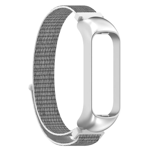 Nylon Strap, grey, without a watch, 3/4 front view