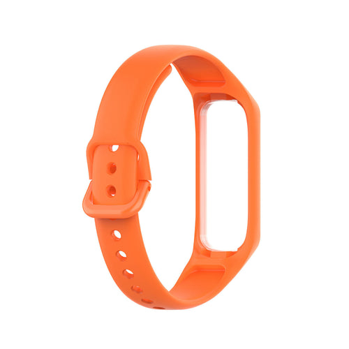 Silicone Strap, orange, without a watch, 3/4 front view