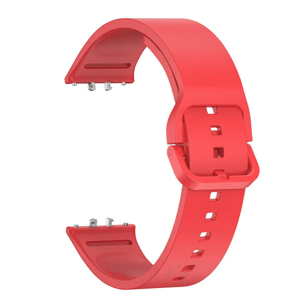 Silicone Strap, red, without a watch, 3/4 front view