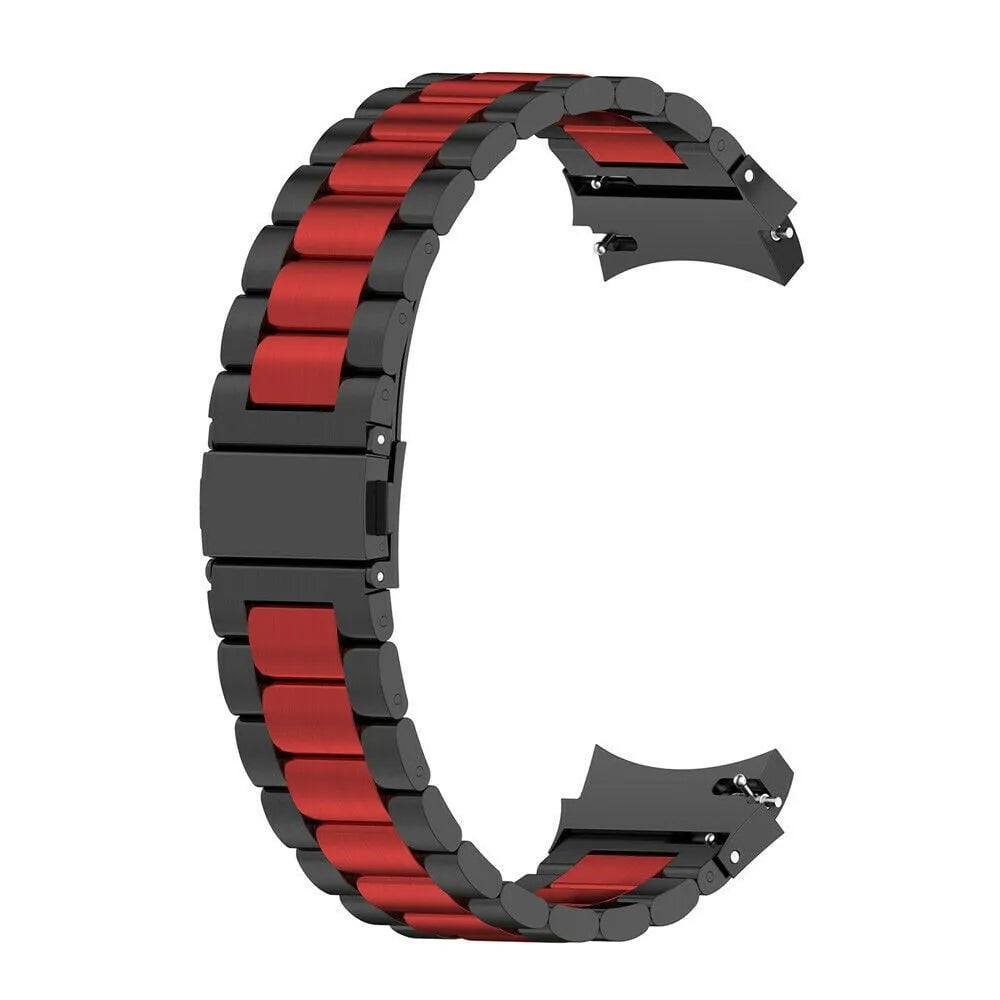 Steel Strap, black/red, without a watch, 3/4 front view