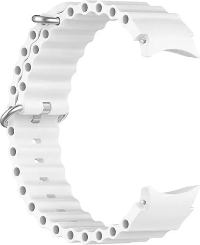 Silicone Ocean Strap, white, without a watch, 3/4 front view