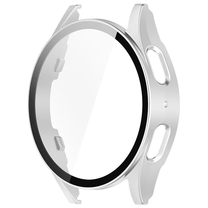 Funda rígida con vidrio Samsung Galaxy Watch 7 44mm (plata)