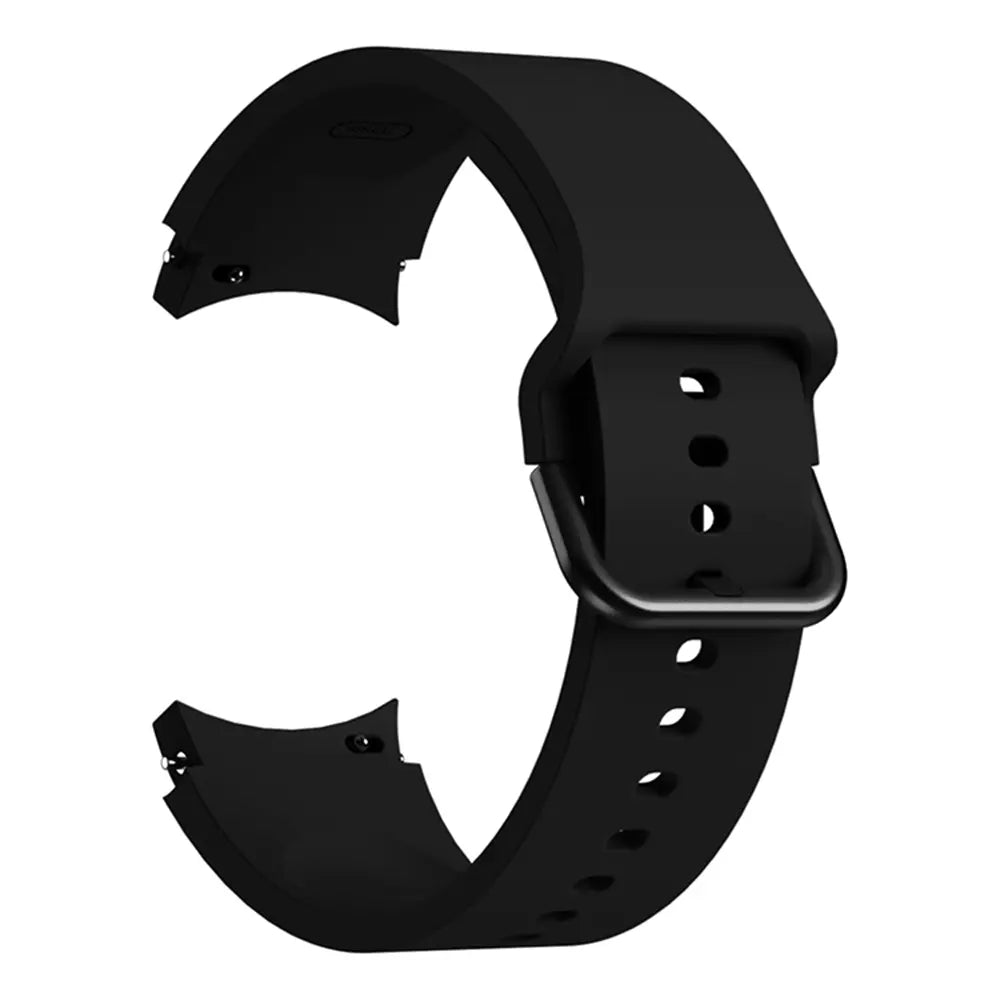 Samsung Galaxy Watch 4 - 44mm Buckled Silicone Strap (Black)