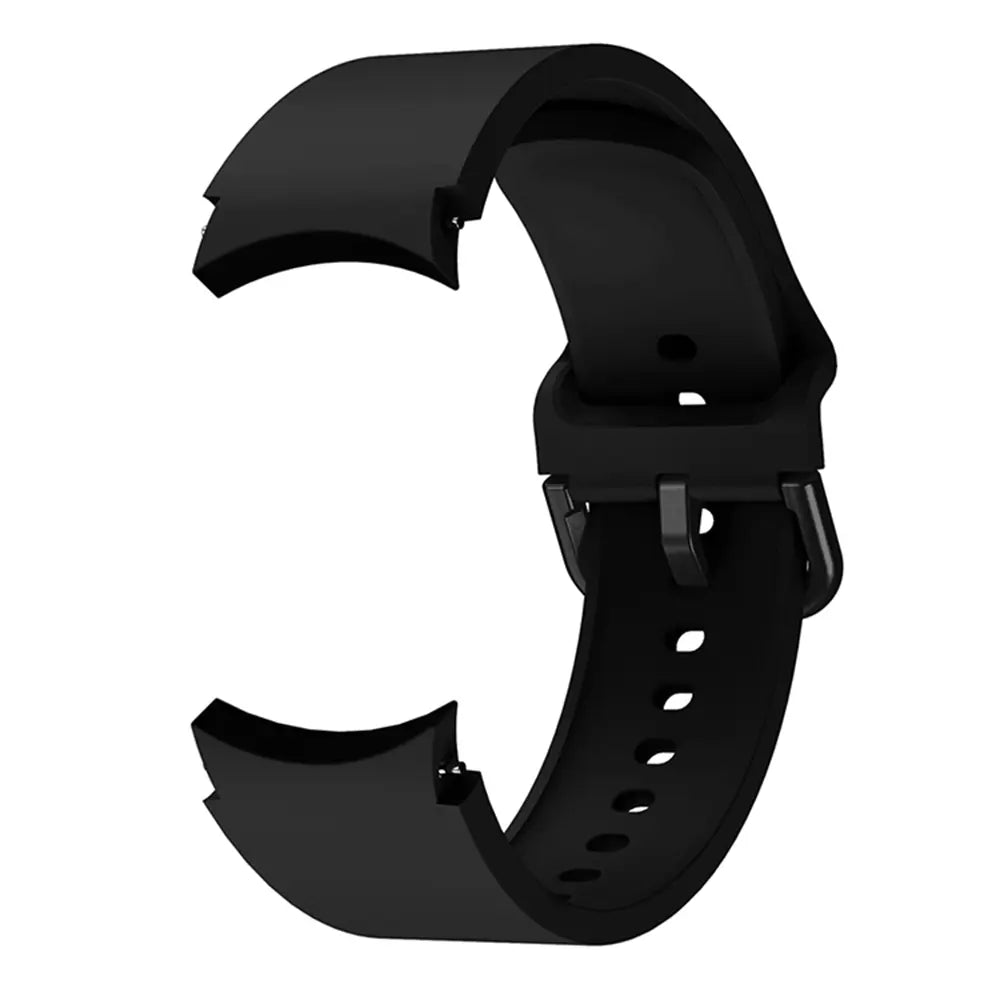Samsung Galaxy Watch 4 - 44mm Buckled Silicone Strap (Black)