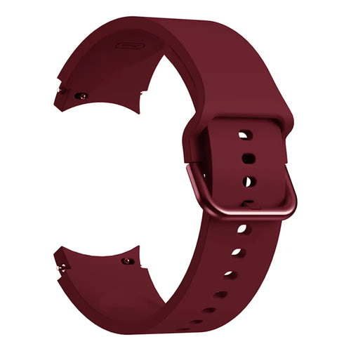 Samsung Galaxy Watch 6 Classic - 47mm Buckled Silicone Strap (Wine Red)