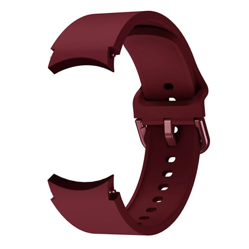 Samsung Galaxy Watch 6 Classic - 47mm Buckled Silicone Strap (Wine Red)