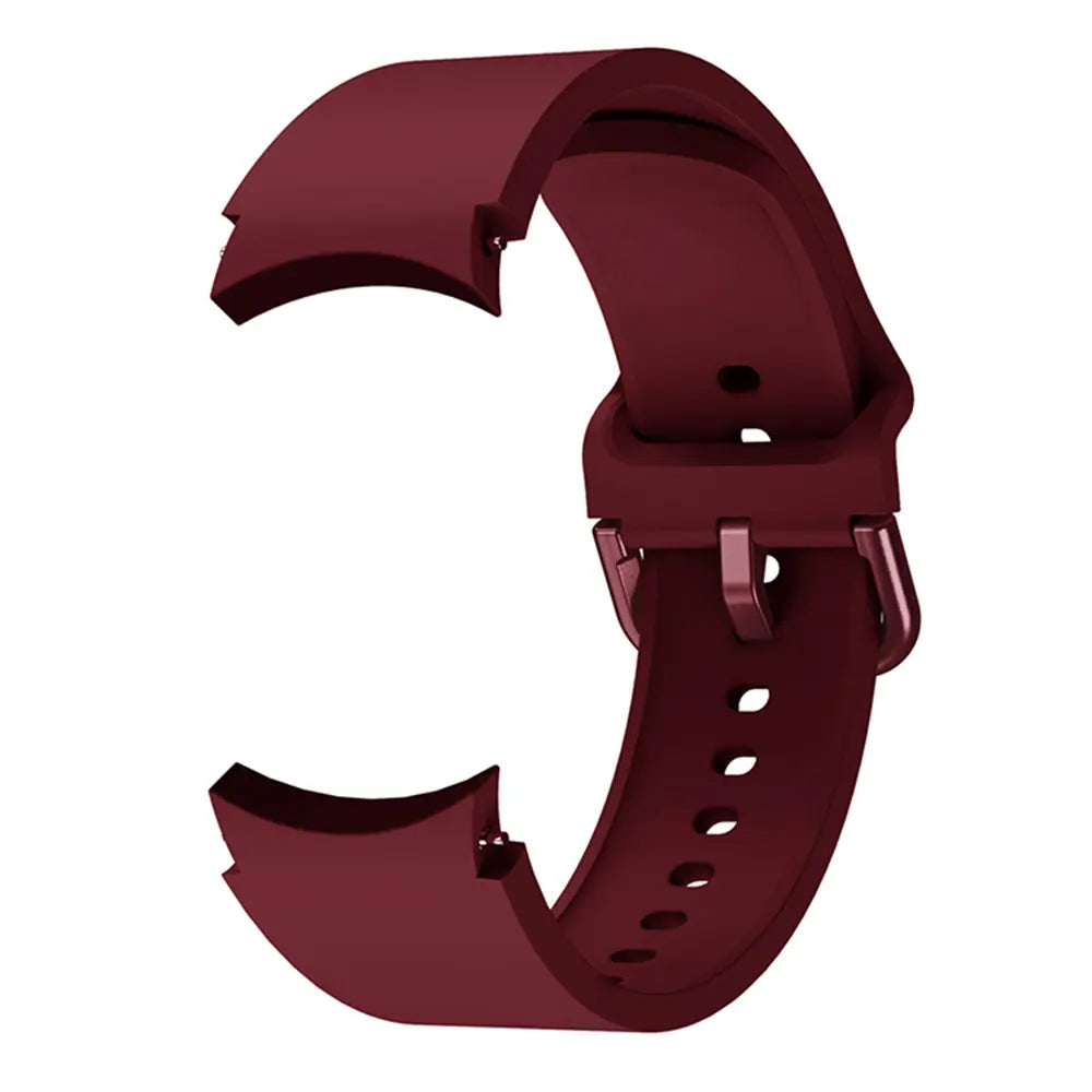 Samsung Galaxy Watch 6 Classic - 47mm Buckled Silicone Strap (Wine Red)