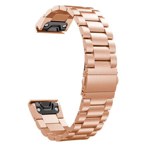 Steel Strap, rose gold, without a watch, 3/4 front view