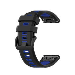 Correa deportiva con hebilla Garmin Instinct E - 40mm (negra/azul)