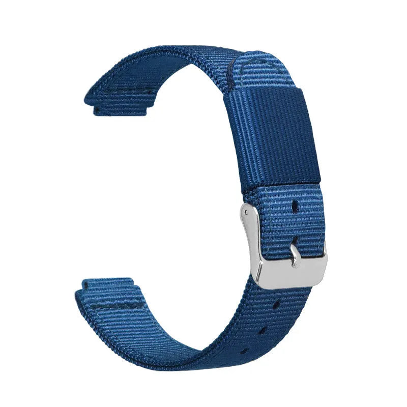 Nylon Buckle Strap, blue, without a watch, 3/4 front view
