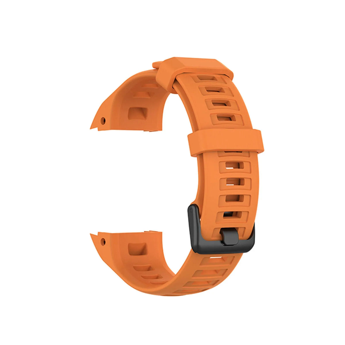 Silicone Strap, orange, without a watch, 3/4 front view