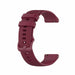 Correa reloj 18mm silicona - universal (rojo oscuro)