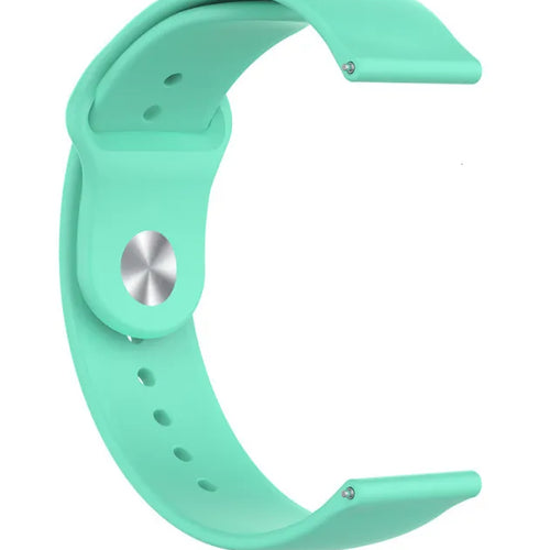 Silicone Sport Strap, aqua, without a watch, 3/4 front view