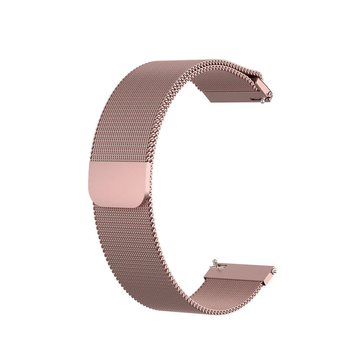 Milanese Strap, pink, without a watch, 3/4 front view