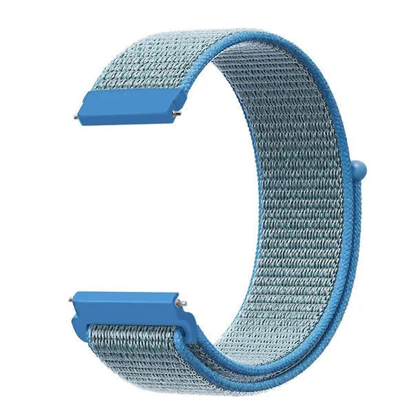 Nylon Strap, light blue, without a watch, 3/4 front view
