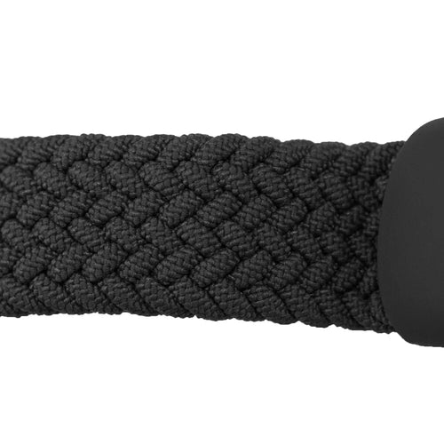 Nylon Mi Braided Strap, black, without a watch, 3/4 front view
