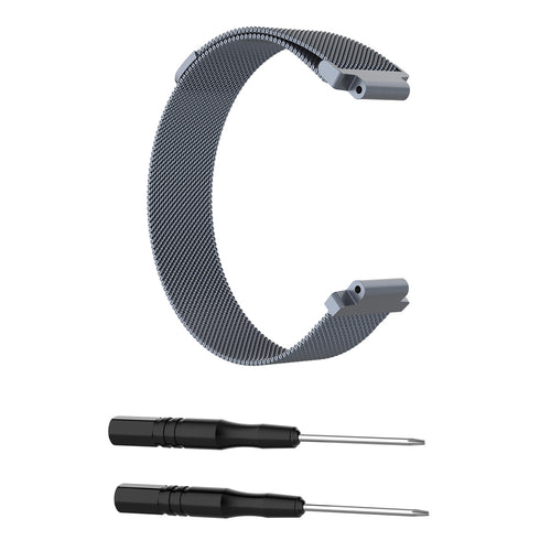 Milanese Strap, space grey, without a watch, 3/4 front view