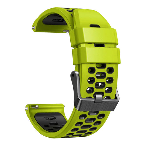 Correa deportiva con hebilla Coros Apex 4 - 46mm (lima/negro)