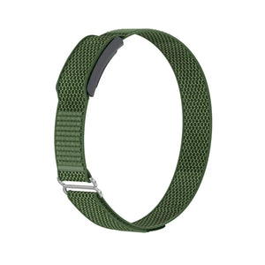 Biceps Nylon Bracelet, army green, without a watch, 3/4 front view