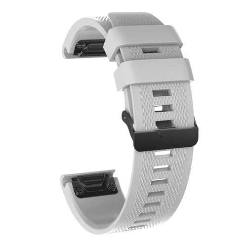Silicone Strap, light grey, without a watch, 3/4 front view