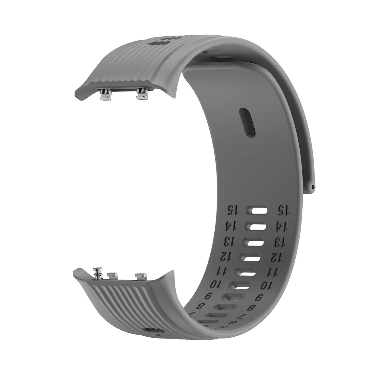 Silicone Strap, without a watch, 3/4 front view