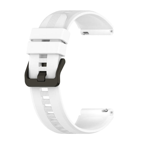 Silicone Strap, white, without a watch, 3/4 front view