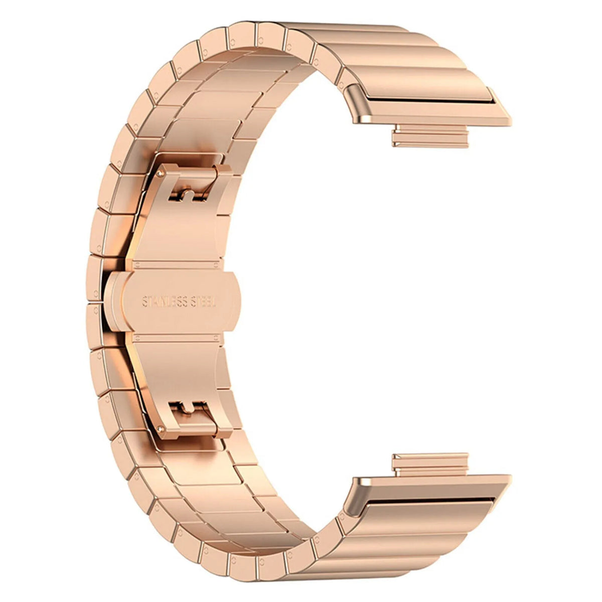 Metal Strap, rose gold, without a watch, 3/4 front view