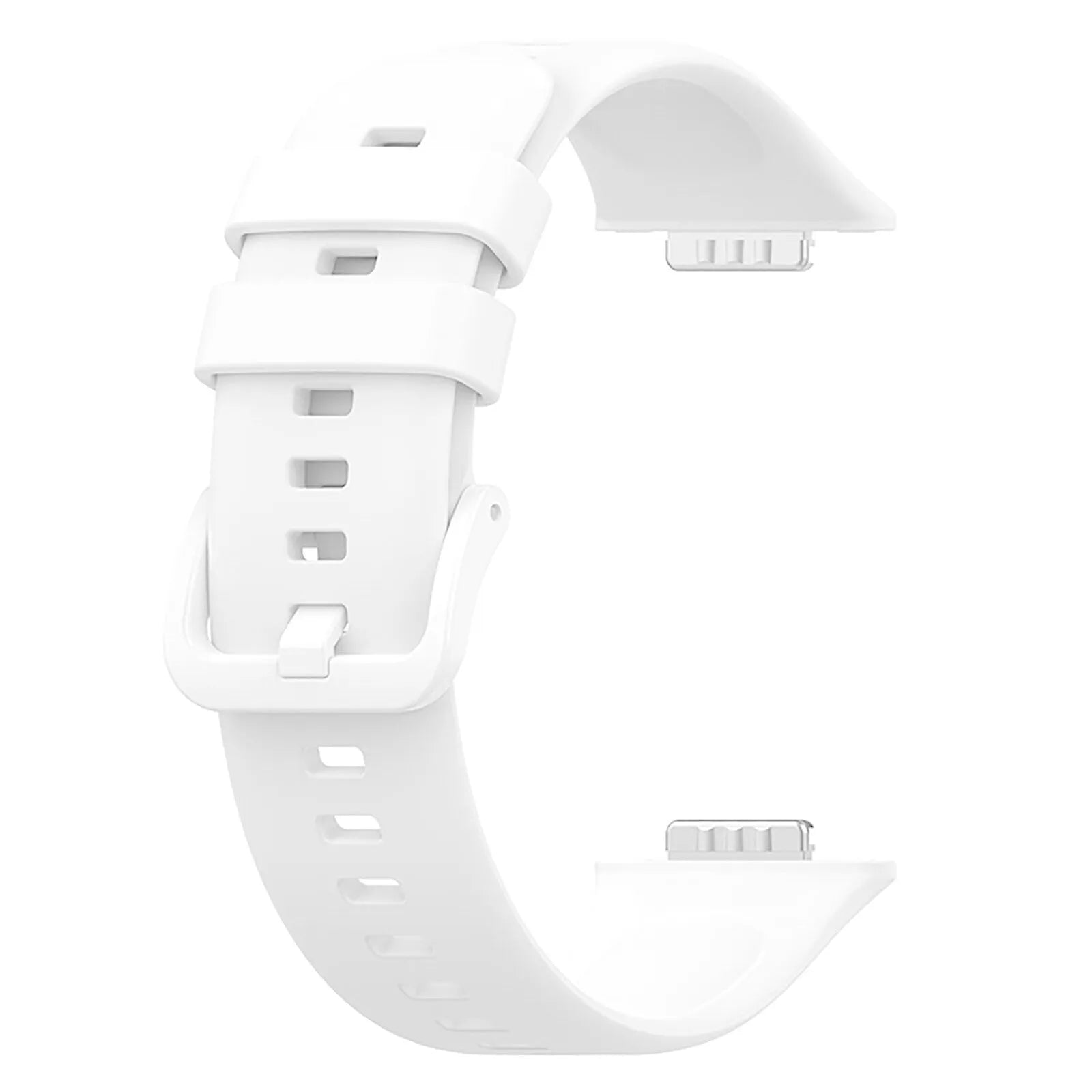 Silicone Strap, white, without a watch, 3/4 front view