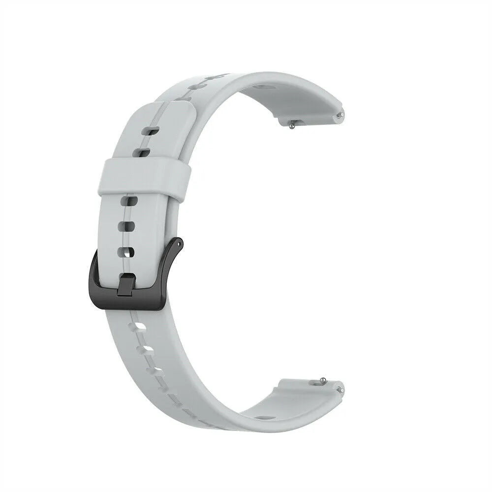 Silicone Strap, grey, without a watch, 3/4 front view