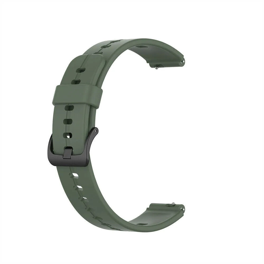 Silicone Strap, green, without a watch, 3/4 front view