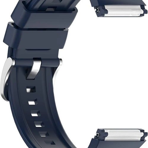 Silicone Strap, dark blue, without a watch, 3/4 front view