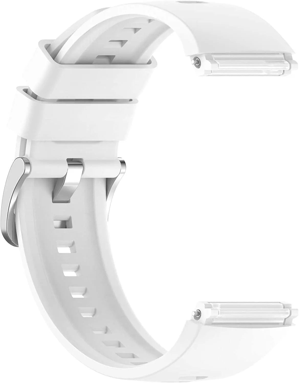 Silicone Strap, white, without a watch, 3/4 front view