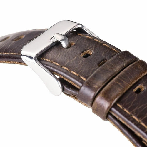 Leather Strap, dark brown, without a watch, 3/4 front view