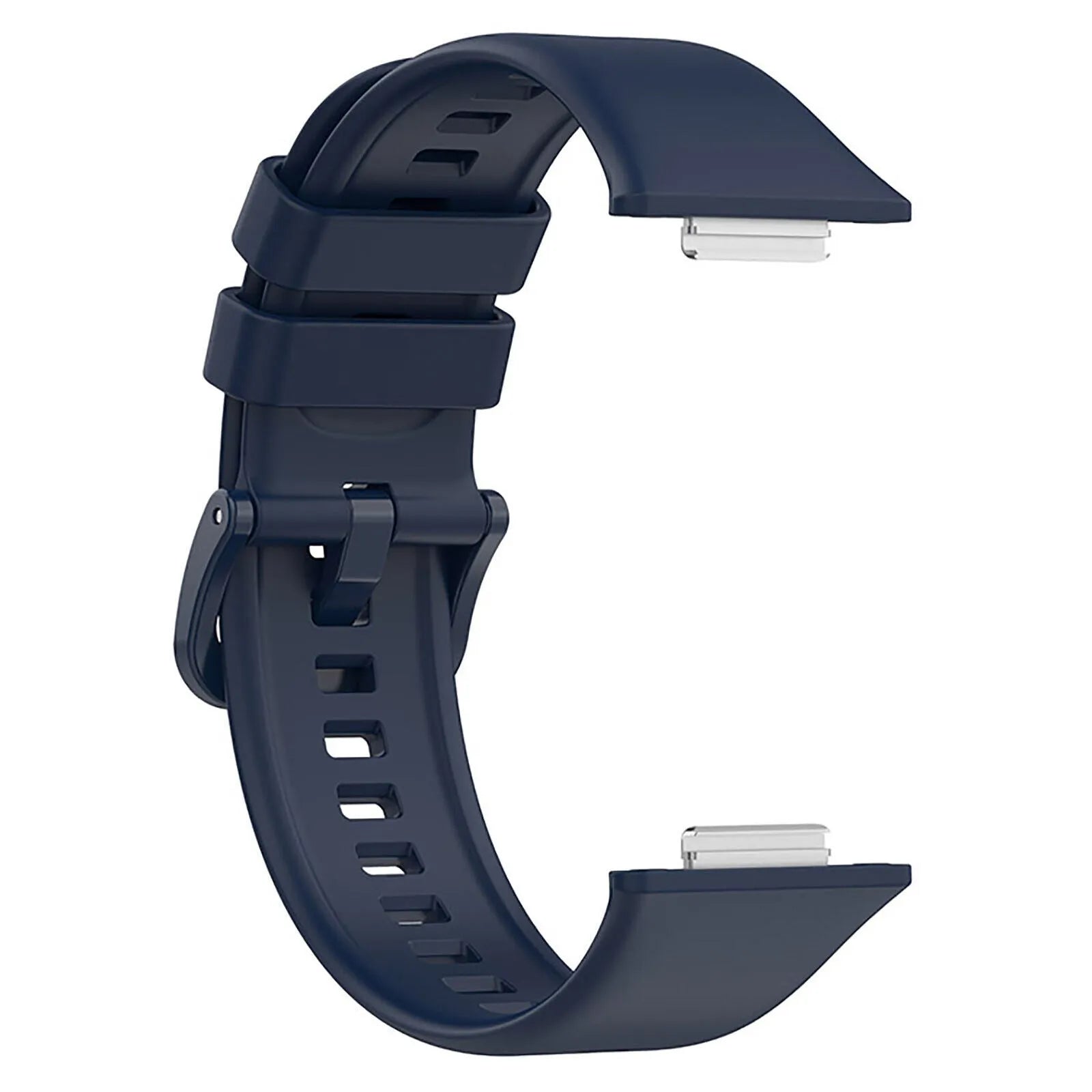 Silicone Strap, dark blue, without a watch, 3/4 front view