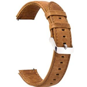 Leather Strap, brown, without a watch, 3/4 front view
