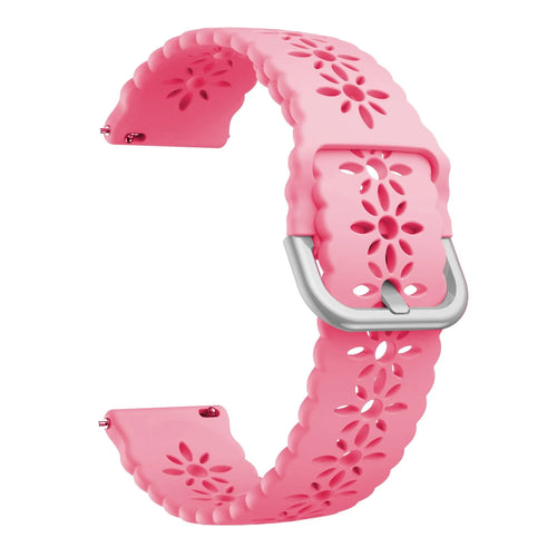 Correa de silicona con relieve Coros Pace 2 (rosa brillante)