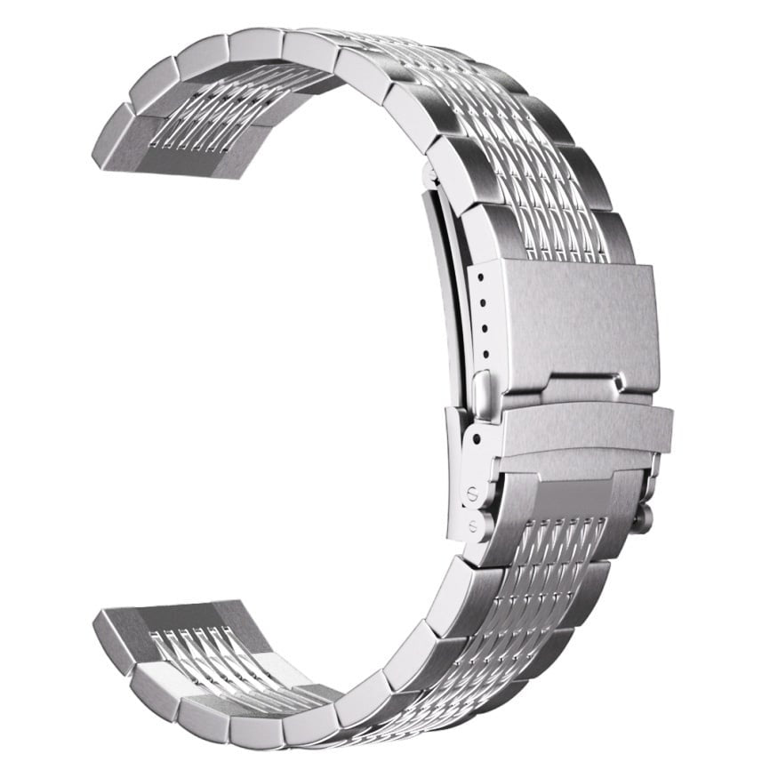 Correa acera de lujo en cadena Amazfit Bip 6 (plata)