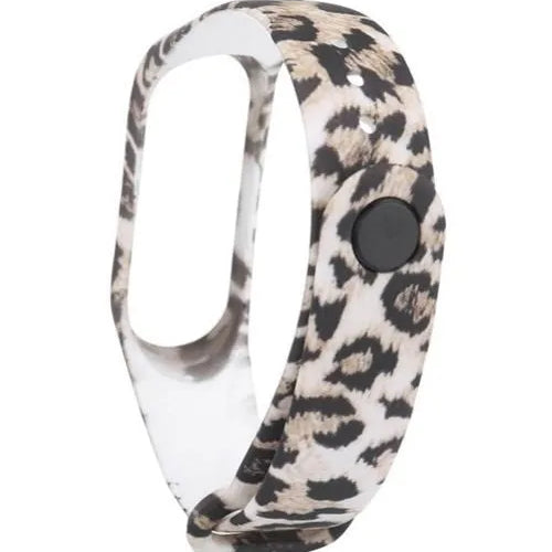 Silicone Leopard Strap, without a watch, 3/4 front view