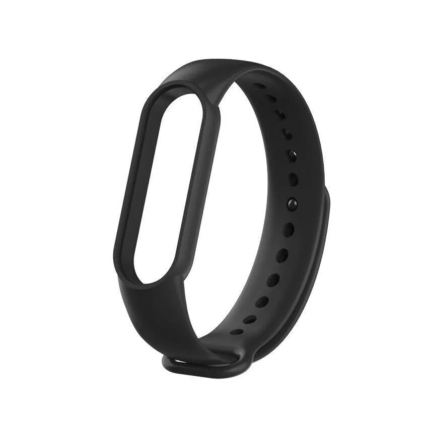 Silicone Strap, black, without a watch, 3/4 front view