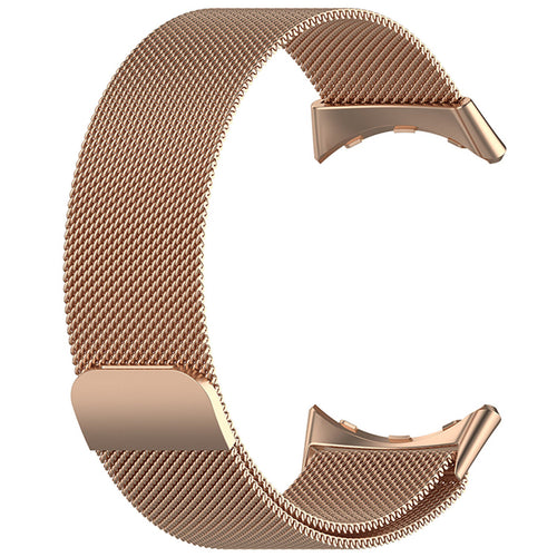 Milanese Strap, rose gold, without a watch, 3/4 front view