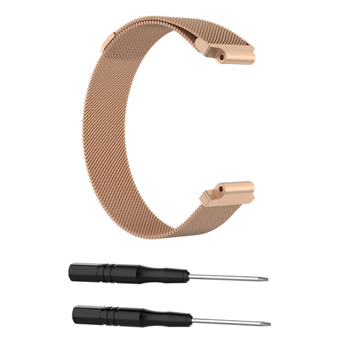 Milanese Strap, rose gold, without a watch, 3/4 front view