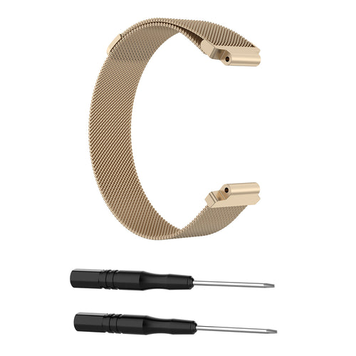 Milanese Strap, champagne, without a watch, 3/4 front view