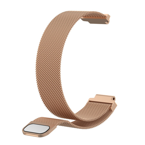 Milanese Strap, rose gold, without a watch, 3/4 front view