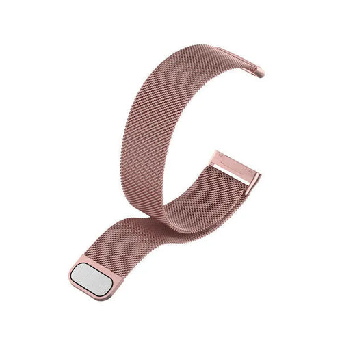 Milanese Strap, pink, without a watch, 3/4 front view